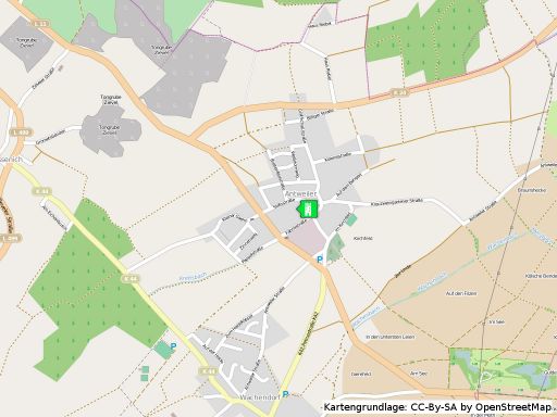 Lage der Antweiler Unterburg