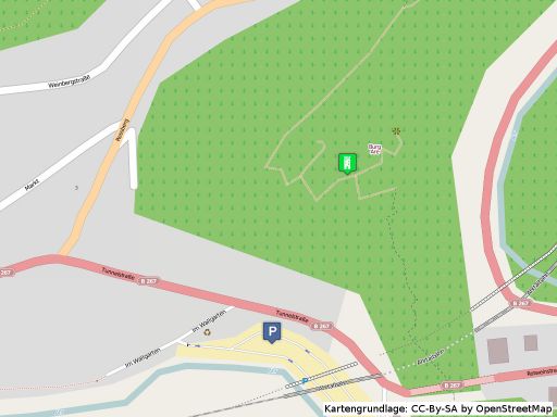 Lageplan der Burg Are