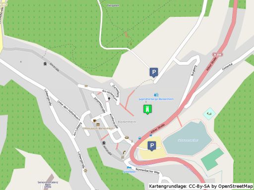 Lage der Burg Blankenheim