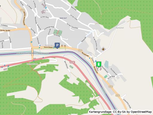 Lageplan der Burg Bollendorf
