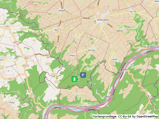 Lageplan der Burg Eltz