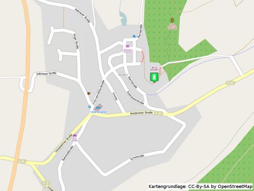 Lageplan Burg Kerpen