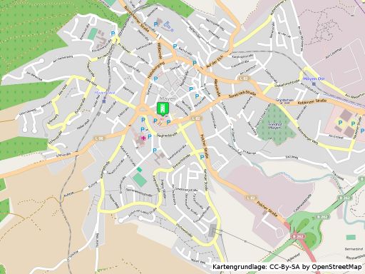 Lageplan der Genovevaburg