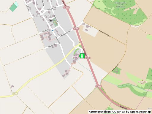 Lageplan Burg Heistard