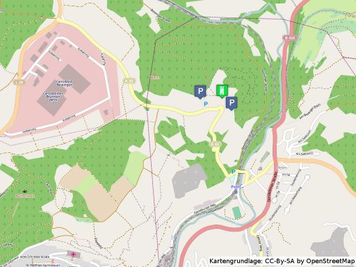 Lageplan der Kasselburg
