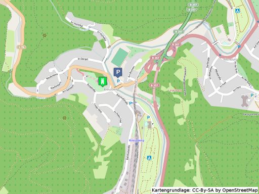 Lageplan der Burg Kreuzberg