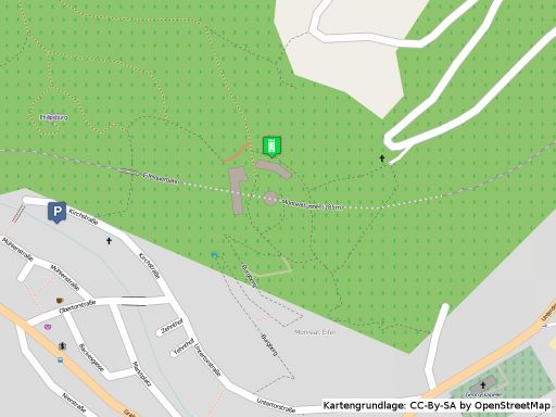Lageplan der Löwenburg in Monreal