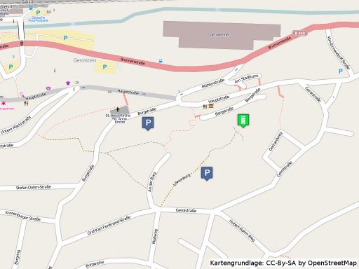 Lageplan der Löwenburg in Gerolstein