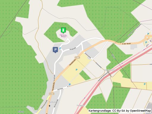 Lageplan der Nürburg