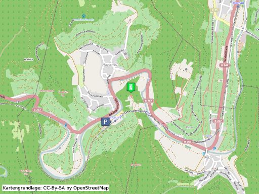 Lagekarte der Saffenburg