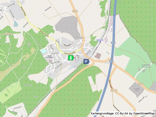 Lageplan der Burg Satzvey